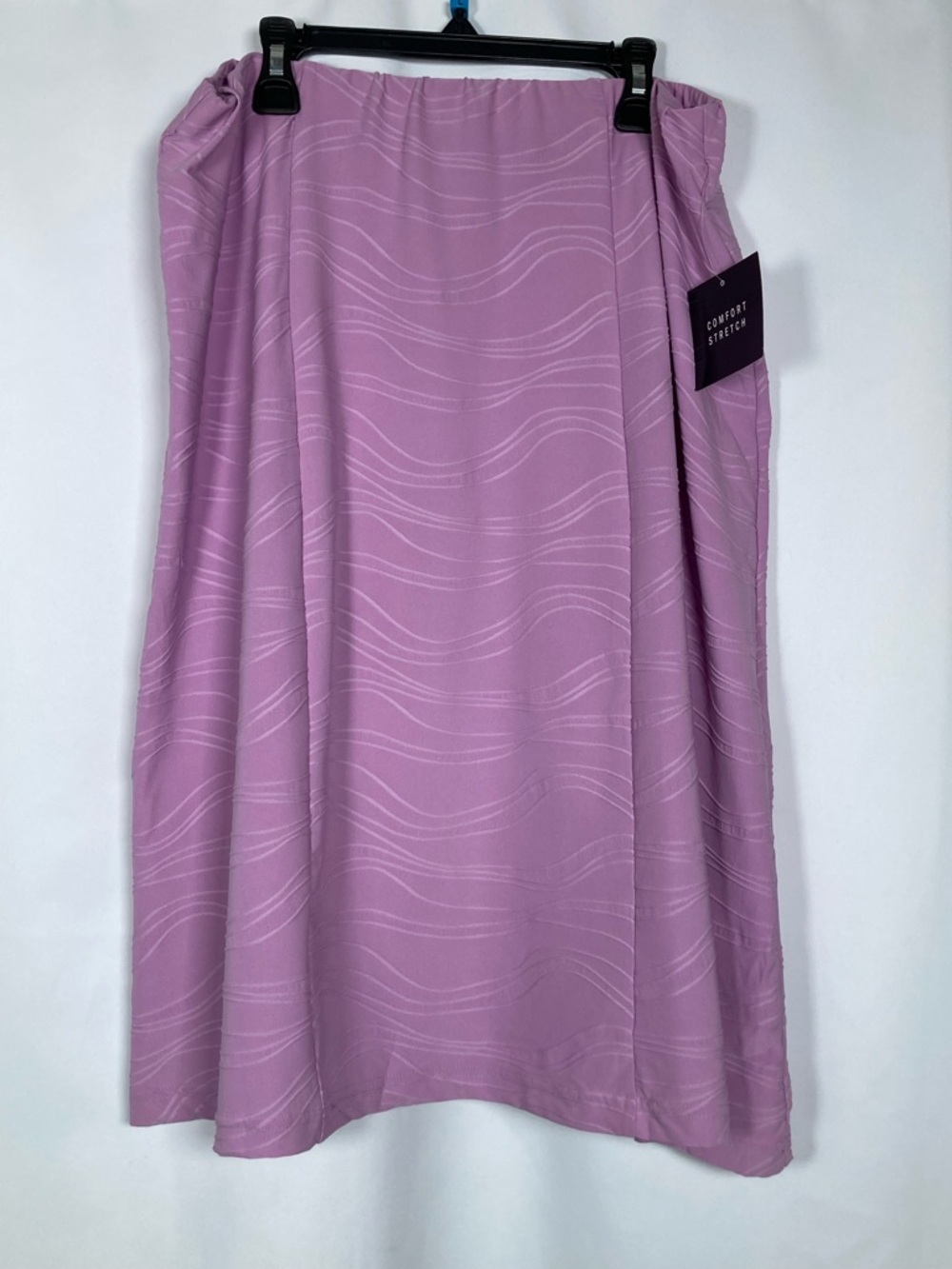 NWT Goodclothes Collections Lavender Wavy Textured Midi Skirt M Soft Girl Pastel